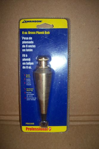 New Swanson 8oz. Plumb Bob PB008B  Brass