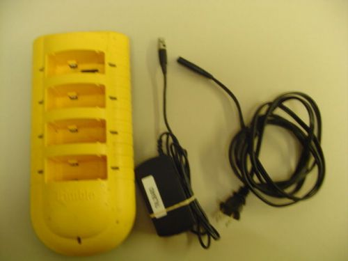 Trimble 4-bay camcorder battery charger 38246-00 with power cord for sale
