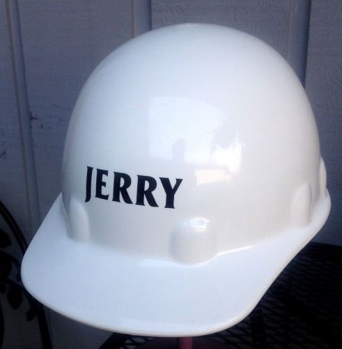 Fibre metal white hard hat sei certified model 3-r action gear supension for sale