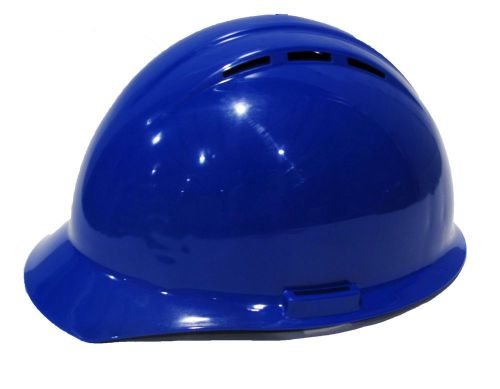 New erb 19256 americana vent cap style hard hat with slide lock, blue for sale