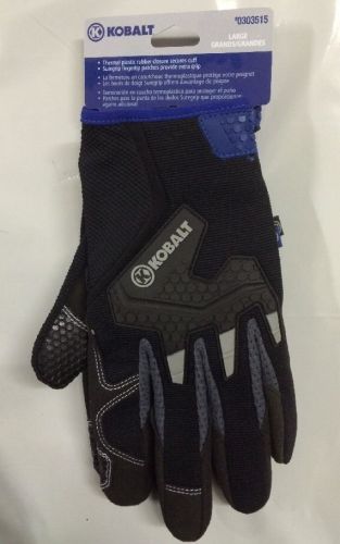 Kobalt  Work Gloves Size (L) Large #0303515 Black NWT