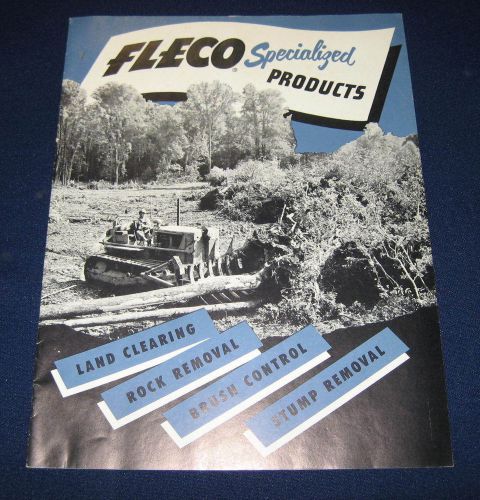 Fleco Specialized Products - used with Cat crawler tractors - 1950s - ORIGINAL