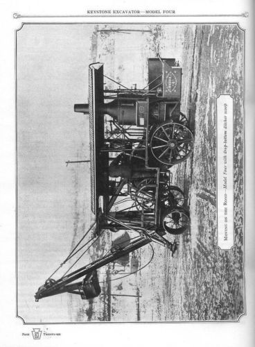 1921 keystone steam excavator model 4 catalog - reprint for sale