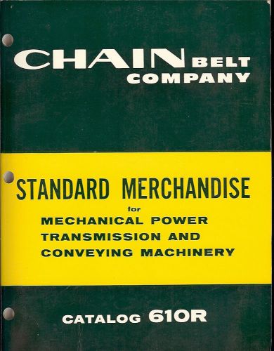 Equipment Catalog - Chain Belt - Mechanical Power Transmission Conveying (E1760)