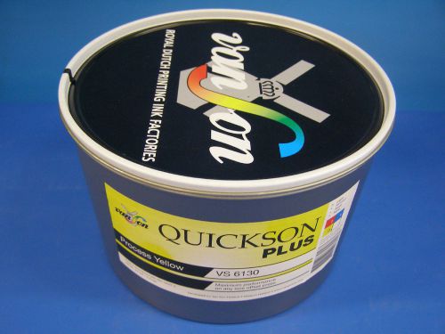 New VanSon Quickson Plus Process Yellow Ink 5.5lb VS6130 In Stock Ready to Ship!