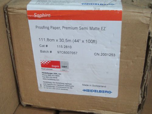 Heidelberg Saphira Proofing Paper Premium Semi Matte EZ 44&#034; X 100&#039;