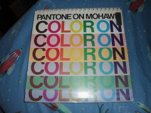 VERY RARE Pantone on Mohawk Coloron-Color Ink on Color Paper-1989-VGUC