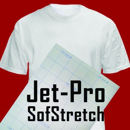 JET-PRO SofStretch inkjet Heat Transfer Paper 8.5x11 --- 5SHEETS - FREE SHIP