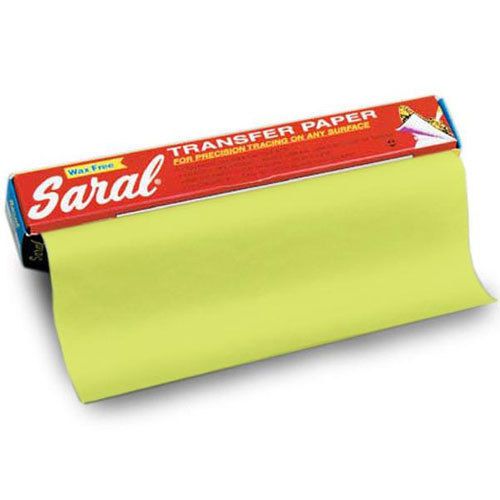 Saral transfer paper 12in wide - 12 foot roll yellow color for sale
