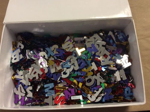 plastic letters for scrap booking or personalizing arts and crafts