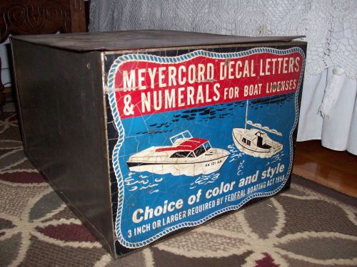1950s MEYERCORD NUMBERS AND LETTERS DECAL BOX -Full Over 2000 Decals INSIDE
