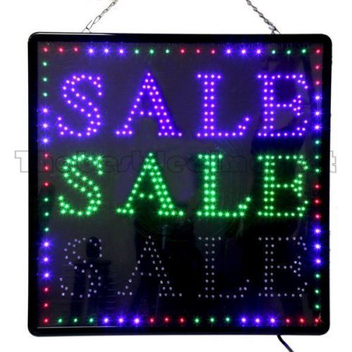 New Large LED Triple Sale Business Motion Sign 23.5&#034;X23.5&#034; U.S.A  Seller #67