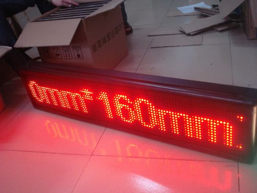 LED Scrolling Sign  Display Red - 96 cm x 16 cm USB programming - Free Software