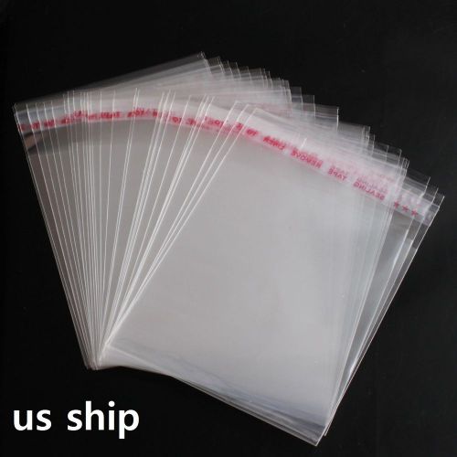 400pcs 2 4/5&#034; x 4&#034; (7 x 10 cm) Clear Self Adhesive Seal Plastic Bags