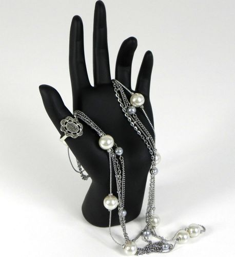 Black Hand Bracelet Ring Jewelry Display Figurine Figure NEW Rings
