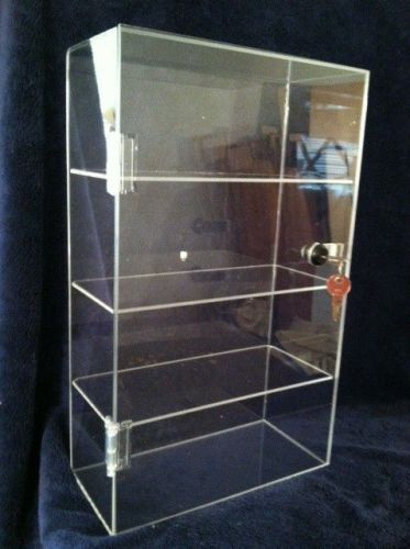 Acrylic display case 10x 4.5 x16.5 (different shelf spacing) countertop showcase for sale