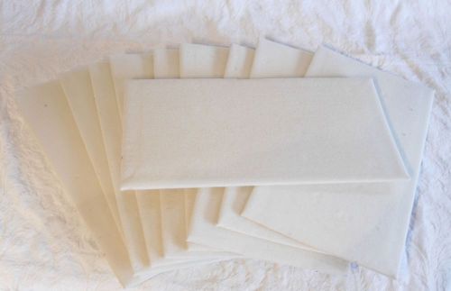 WHOLESALE LOT OF 10 cream JEWELRY DISPLAY PADS TRAY INSERTS velcro loop