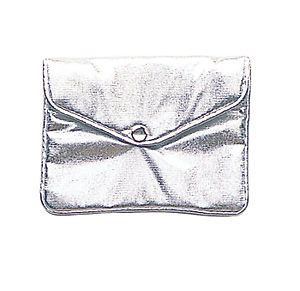 12 Jewelry Fancy Chinese Silk Pouch Bag Metallic Silver