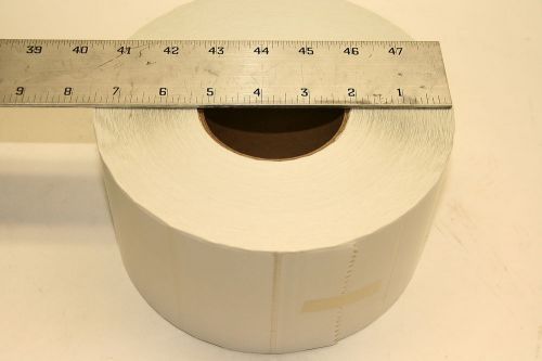 1 roll of 3000 white 4&#034; x 2&#034; thermal transfer labels with polypropylene face for sale