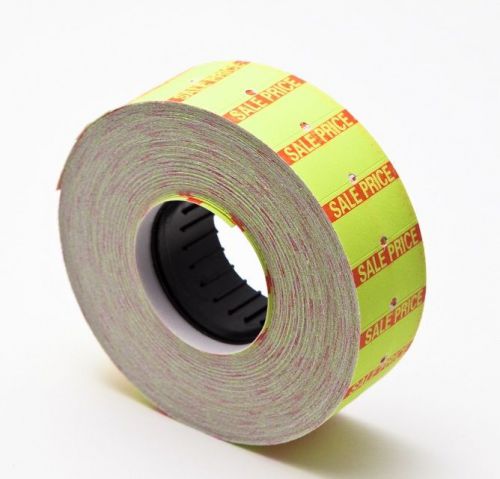 Yellow motex mx-5500 label With Sale sign in red color 10 rolls of 1000(10,000)