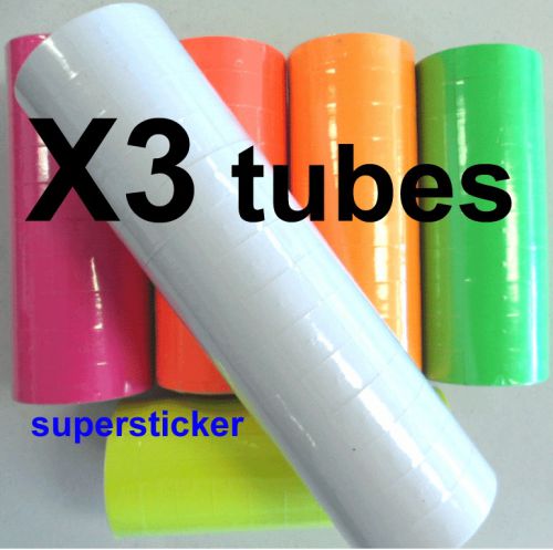 White price tags for mx-6600 2 lines gun 3 tubes x 14 rolls x 500 for sale