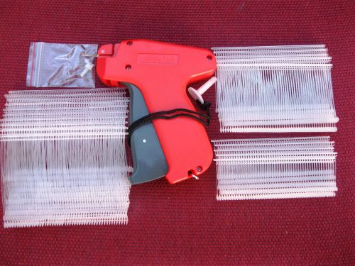 Fine tagging gun &amp; 1000 assorted clear fine plastic barbs for sale