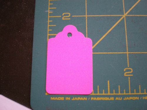 1,000 #5 Price Tags Fluorescent Pink No Strings