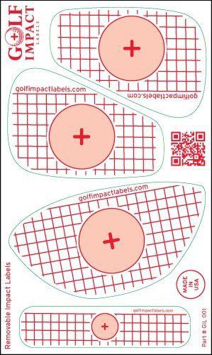 Golf Impact Labels - 50 Sheets of 4 Labels (200 Impact Labels - 50 Sheets)