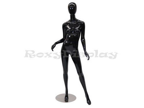 Female Highend Fiberglass Egg Head Mannequin Display Dress Form #MD-A2BK1