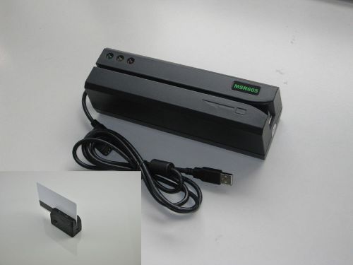 Msr605 magnetic card reader/writer encoder &amp;minidx3 portable card reader msr206 for sale