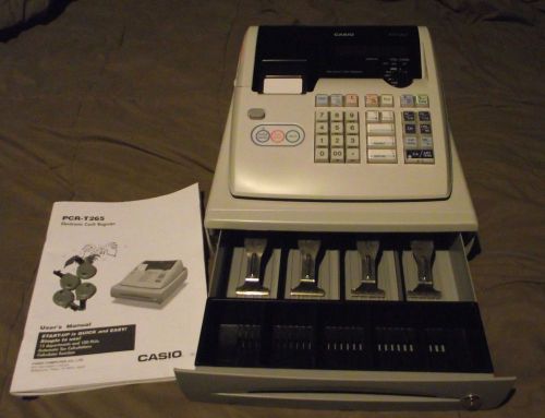 Casio PCR-T265 Electronic Cash Register, ALL Keys included!