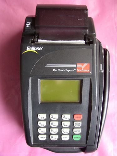 Verifone Quartet TeleCheck Credit Card / Check Terminal