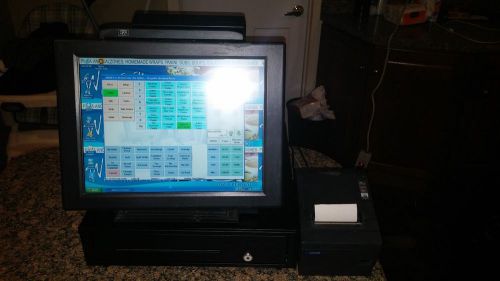 Mercury 150 Touch ScreenTerminal POS System W/ ALDELO LITE &amp; Register &amp; Printer