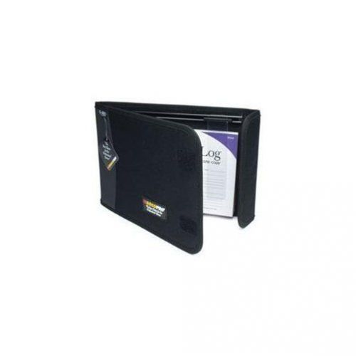 Logbook cover 2 pocket w/slider black lb-002bk roadpro for sale
