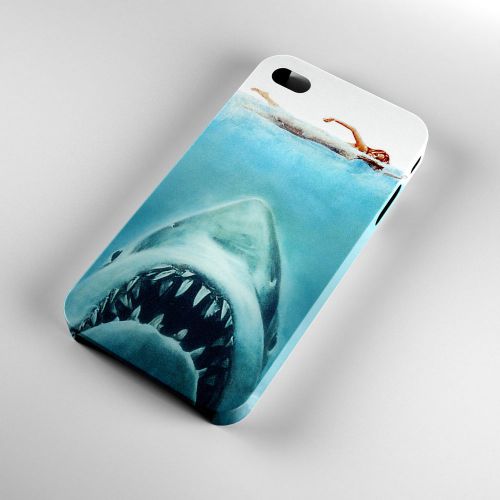 JAWS Shark Animals Movie iPhone 4/4S/5/5S/5C/6/6Plus Case 3D Cover