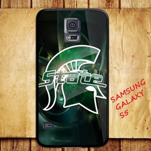 iPhone and Samsung Galaxy - Michigan State Logo Green Helmet - Case