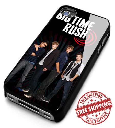 Big time rush logo iphone 4/4s/5/5s/5c/6/6+ black hard case for sale