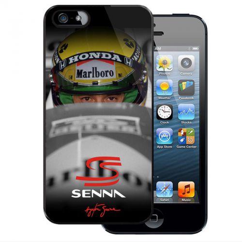 Ayrton Senna F1 Racing Art Logo iPhone 4 4S 5 5S 5C 6 6Plus Samsung S4 S5 Case