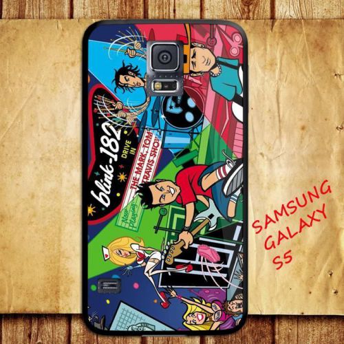 iPhone and Samsung Case - blink 182 Rock Band Cartoon - Cover