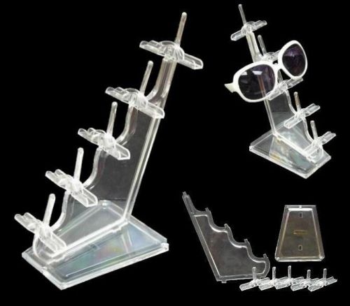 Auction stackable 5 pair acrylic sunglass display rack glasses holder sunglasses for sale