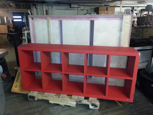 Red shelving  rack  storage cube   retail display  merchandiser for sale