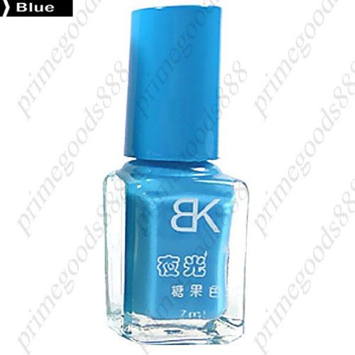 Neon Fluorescent Non toxic Nail Polish Nails Varnish Lacquer Paint Art Blue