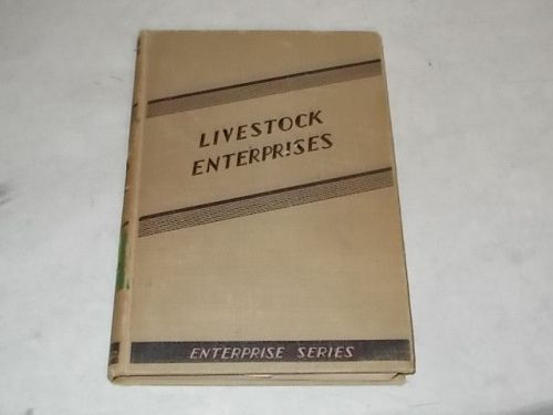 1937 Livestock Enterprises illustrated pub by J. B. Lippincott Co. - Estate - NR