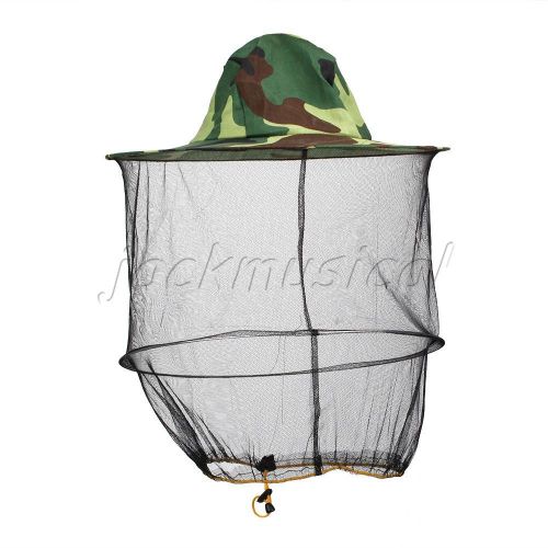 Useful camouflage cat jungle mesh face mask hat keeping insects face protector for sale