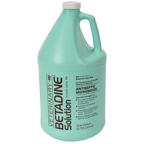 Betadine Antiseptic Disinfectant Equine Horse Surgery No Stain 1 Gallon