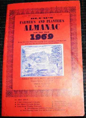 1969 Farmers and Planters Almanac