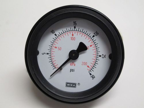 WIKA, Panel Mount Pressure Gauge 2&#034; (50mm), 0-30 PSI, 1/8&#034; MPT