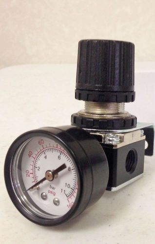 R152ng 1/4&#034; air pressure regulator for air compressor systems w/ gauge for sale