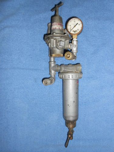 Vintage speedaire regulator filter gauge valve painters air compressor assembly for sale