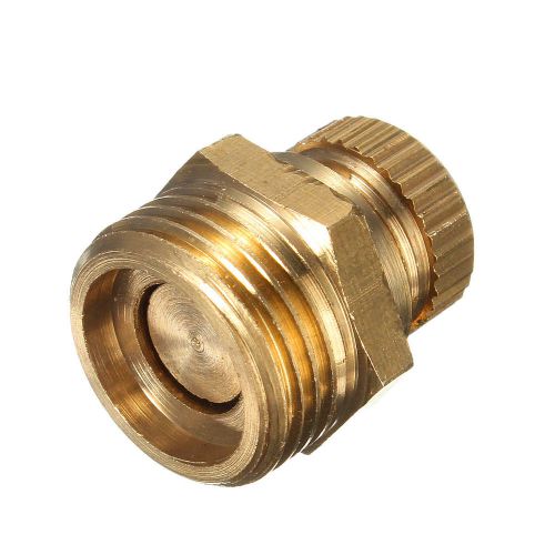 1Pc Air Compressor Discharge Water Drain Valve Metal Brass Tone Switch 20mm